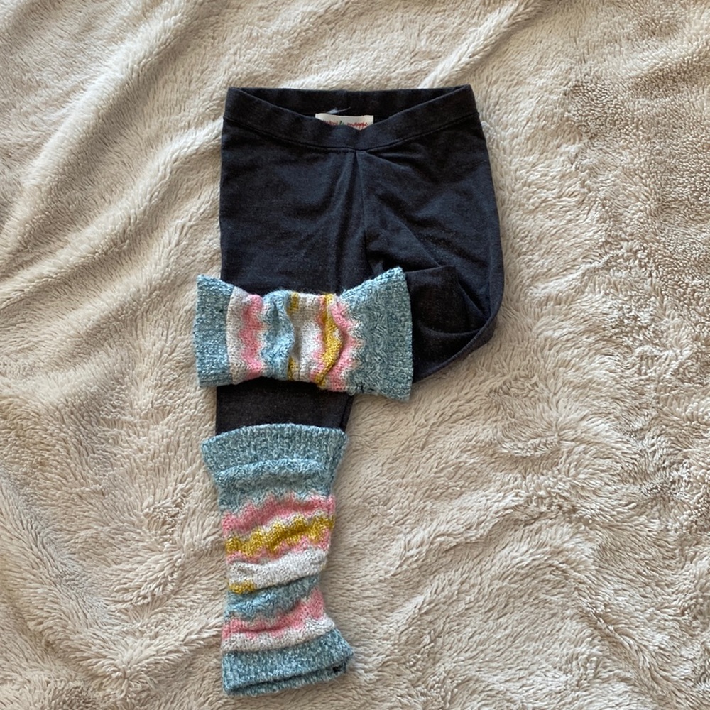 Mimi & Maggie leggings with attached leg warmers